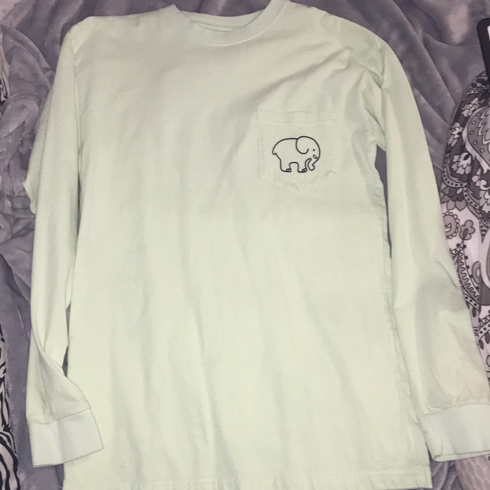 Ivory Ella longsleeve t shirt mint green